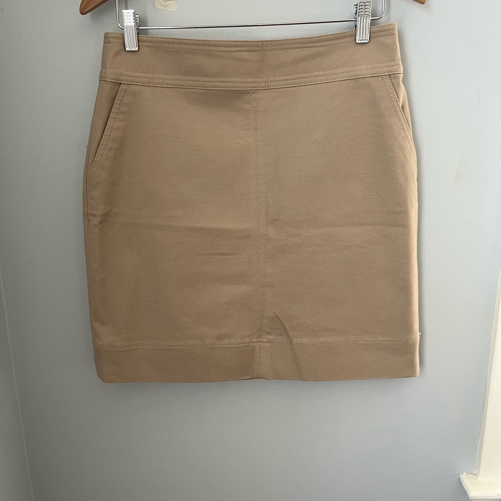 Talbots Tan Mini‎ Pencil Skirt Work